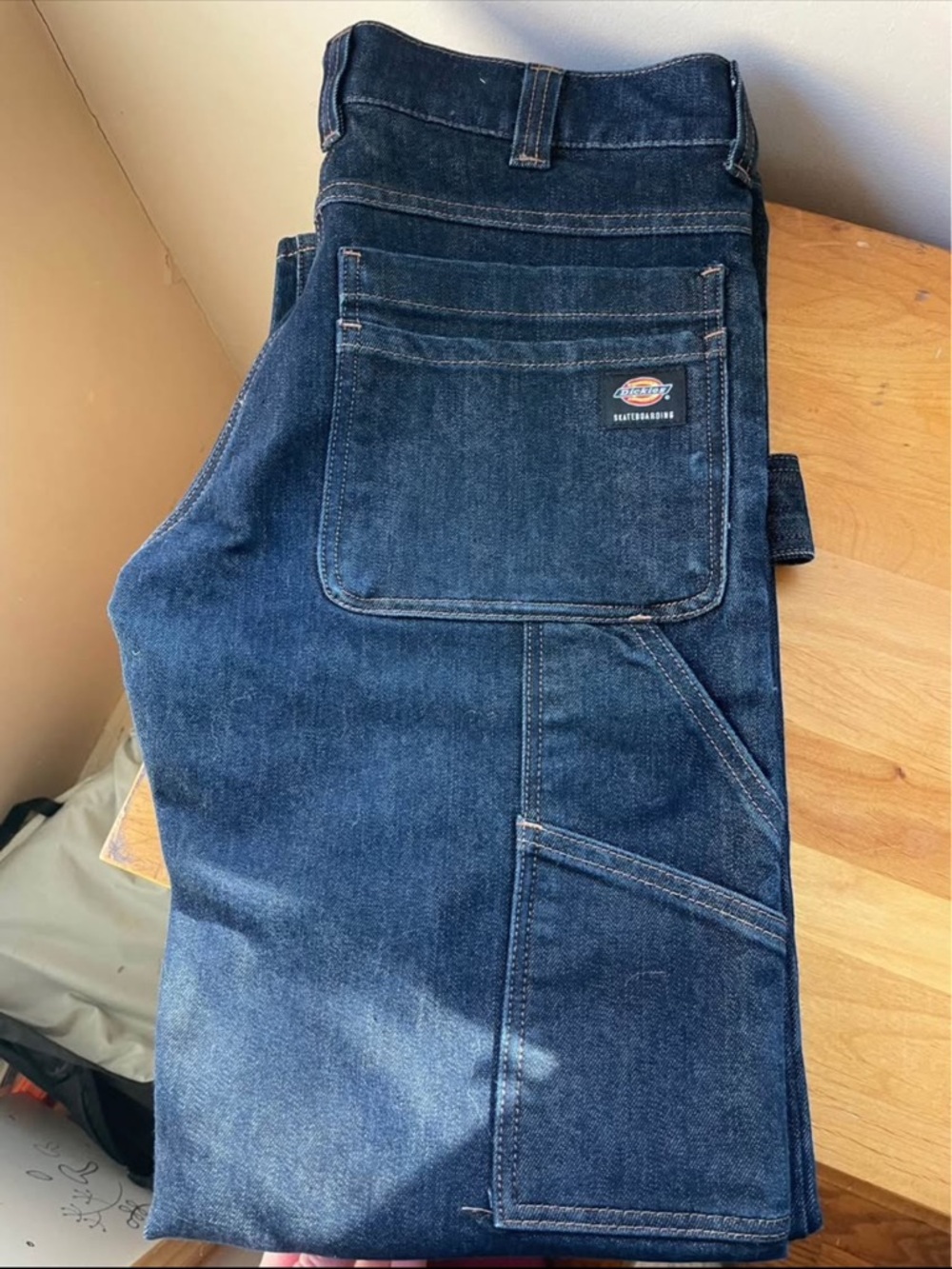 Dickies Men’s Dark Indigo Relaxed Carpenter Jeans 31x32